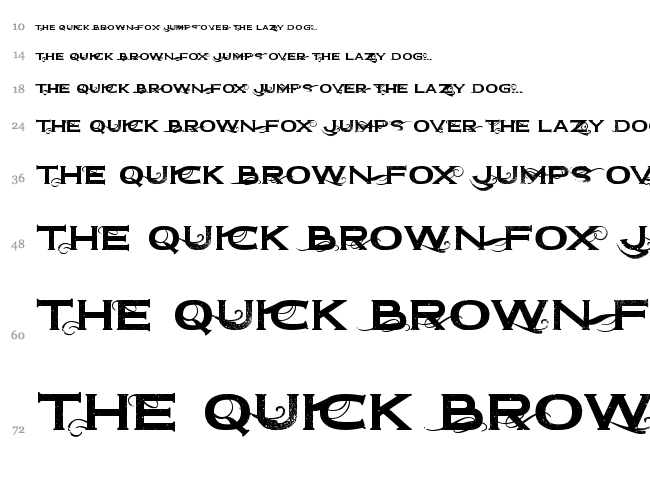 Dirt2 Copperbolt font waterfall